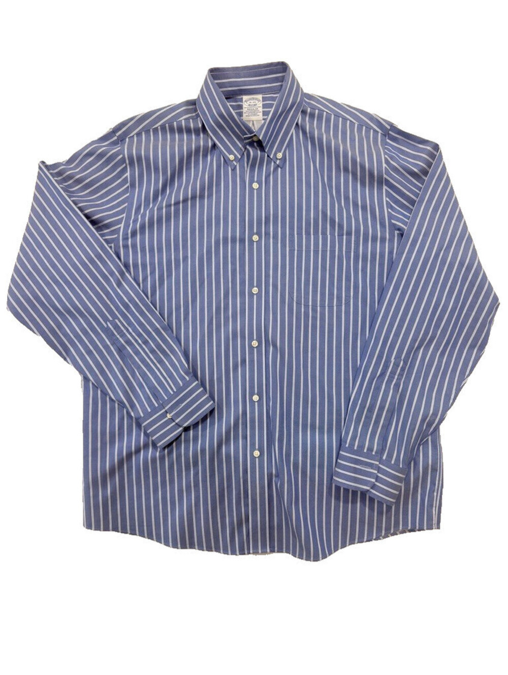 Brooks Brothers Non Iron Stretch Supima Cotton Dress Shirt 16-35